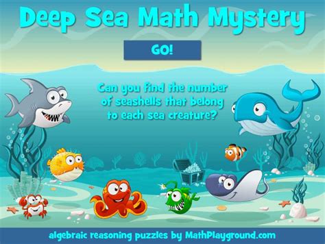 Deep Sea Math Mystery Math Playground Mystery Math - Mystery Math