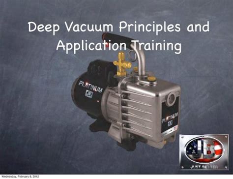 Full Download Deep Vacuum Principles And Application Jb Industries 