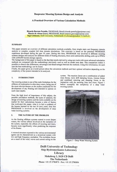 Read Deepwater Mooring Systems Design And Analysis A Practical 