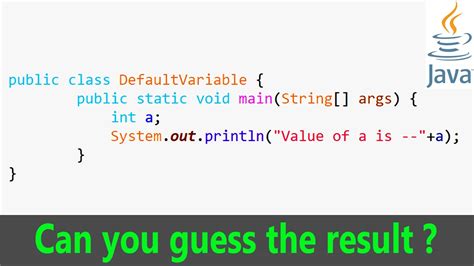 Default Value Int Java