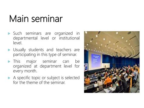Define A Seminar
