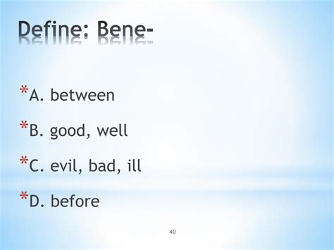 Define Bene