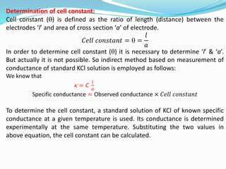 Define Cell Constant
