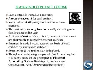 Define Contract Costing