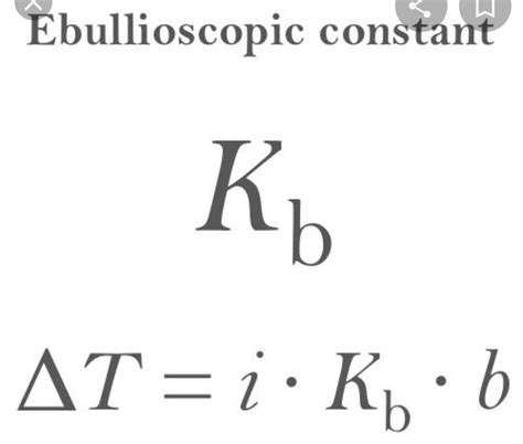 Define Ebullioscopic Constant