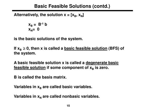 Define Feasible Solution