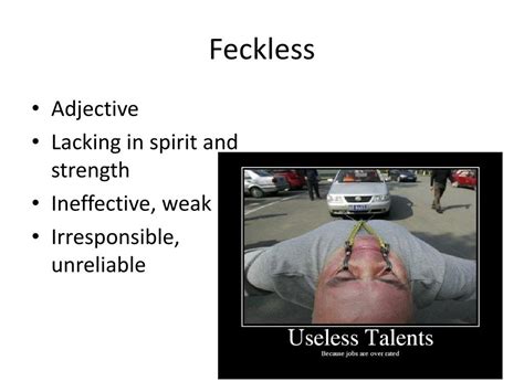 Define Feckless