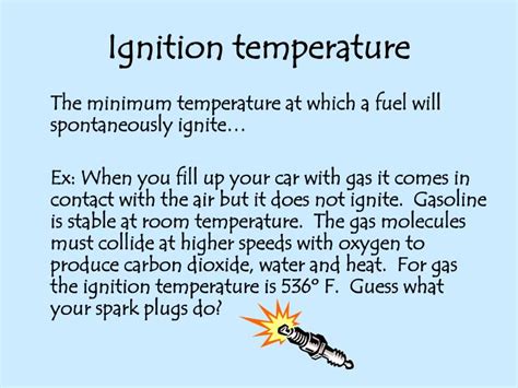 Define Ignition Temperature