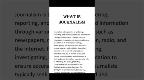 Define Journalism Books