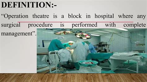 Define Operation Theatre