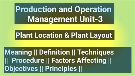Define Plant Location