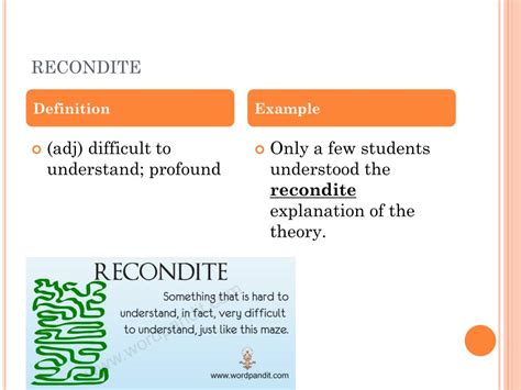 Define Recondite