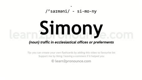 Define Simony