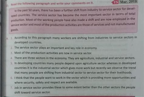 define tertiary sector?? class 10th Economics - Brainly.in