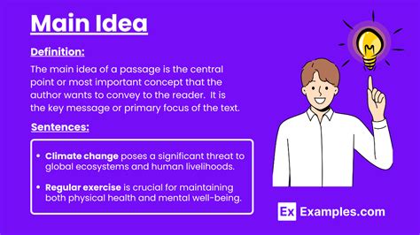 define the main idea