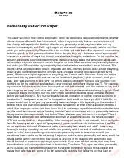 Read Define Personality Paper 