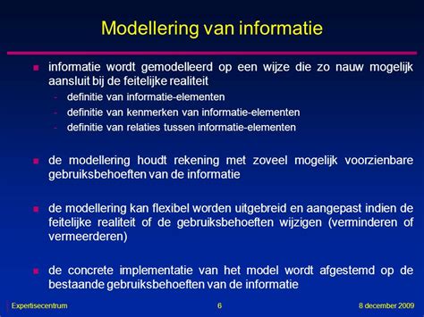 definitie informatie-elementen