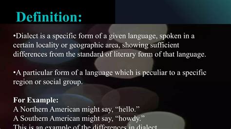 Definition For Dialect