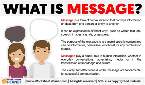 Definition For Message