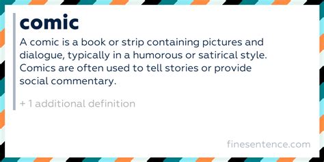 Definition Of A Comic