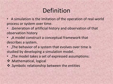 Definition Of A Simulation