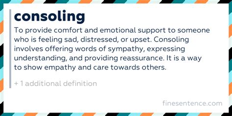 Definition Of Consoling
