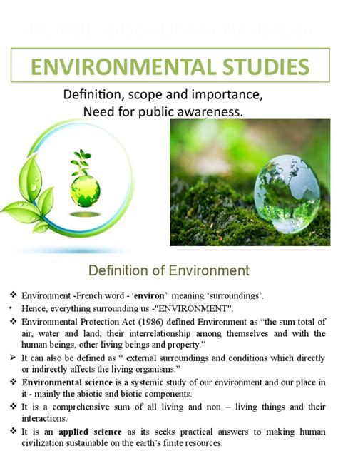 Definition Of Environmental Studies