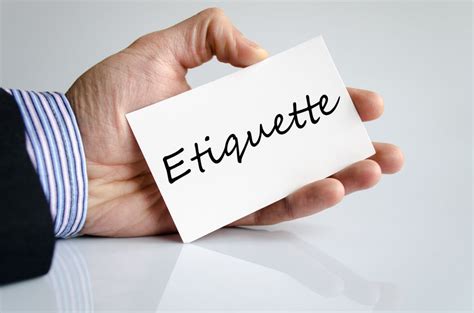 Definition Of Etiquette