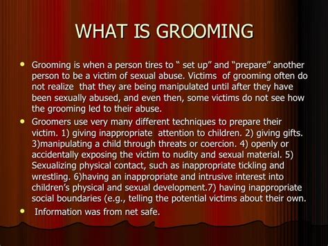 Definition Of Grooming