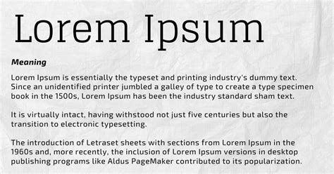 Definition Of Lorem Ipsum