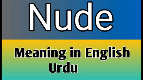 definition of nudes
