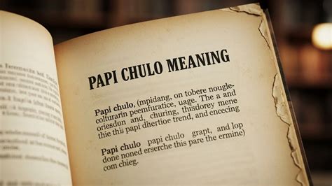 Definition Of Papi Chulo