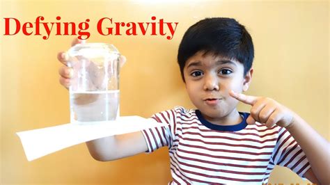 Defying Gravity Experiment Children Science Experiments Gravity Science For Kids - Gravity Science For Kids