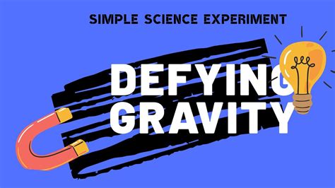Defying Gravity Science Project Education Com Defying Gravity Science Experiment - Defying Gravity Science Experiment