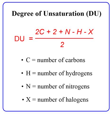 Degree Unsaturation Formula