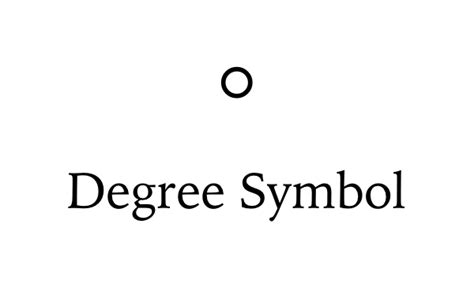 Degrees Symbol Grade Sign - Grade Sign