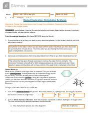 Download Dehydration Synthesis Gizmo Answers 