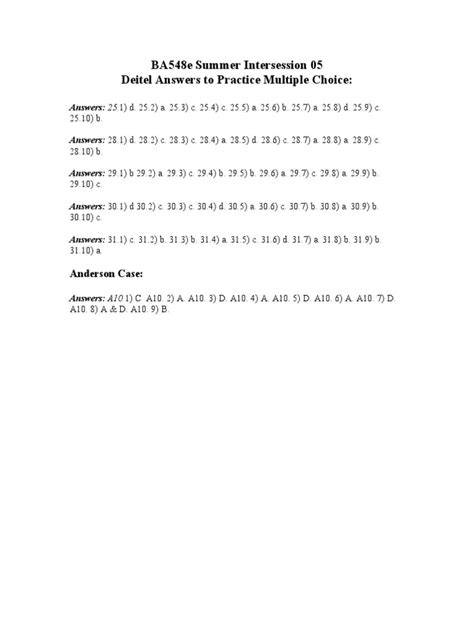 deitel lab answers
