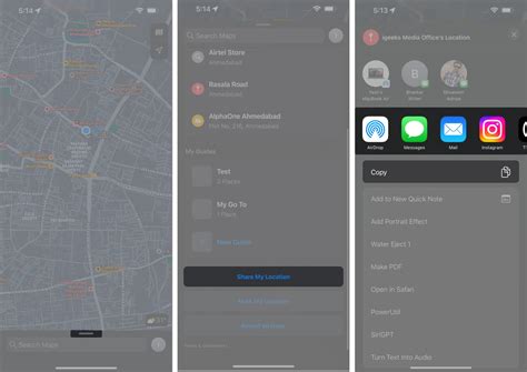dela min position iphone