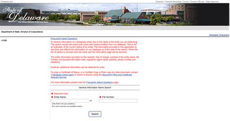 delaware corp search