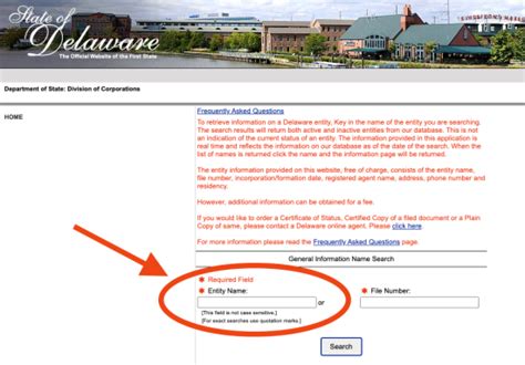 delaware llc search
