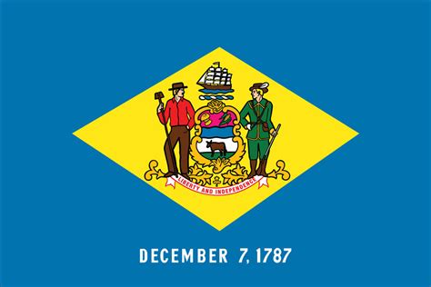 Delaware State Flag Printable State Of Delaware Flag Delaware Flag Coloring Page - Delaware Flag Coloring Page