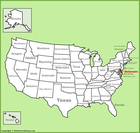 delaware us map