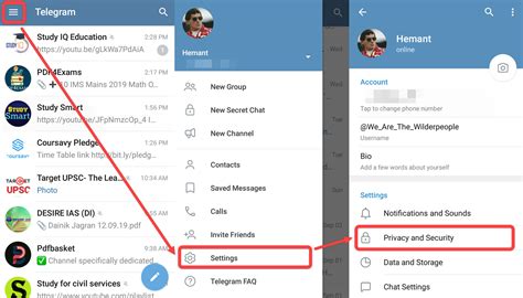 Delete Account Telegram