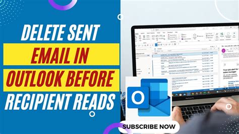 delete sent email in outlook