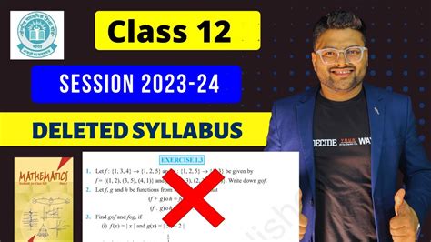 Deleted Portion Of Class 12 State Board