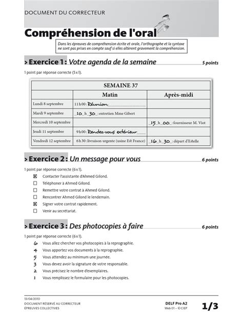 Read Delf A2 Sample Papers 