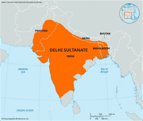 Delhi Sultanate Map