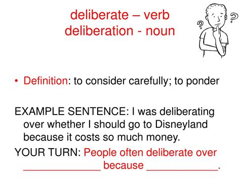 deliberate definition