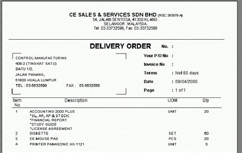 delivery order adalah